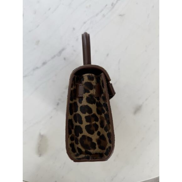 VERSACE Medusa Plaque Leopard Printed Top HANDLE Bag $ 2800 Retail - Picture 6 of 16